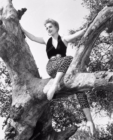 beautiful Martha Hyer in leopard print hot pants out in nature 3369-30
