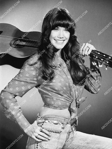 stunning Barbi Benton w her guitar TV Midnight Special 3381-16
