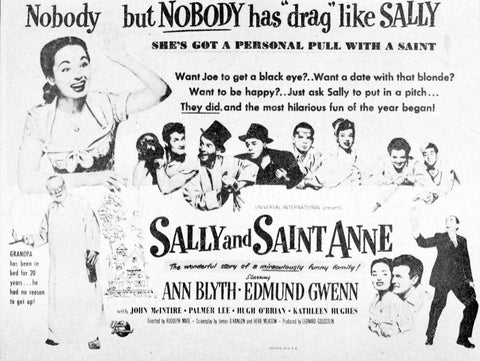 ad slick Ann blyth Edmund Gwenn Sally and Saint Anne 3402-01