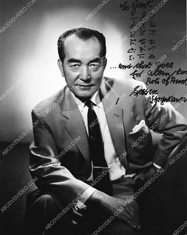 cool Sessue Hayakawa portrait w Japanese autograph 3443-31