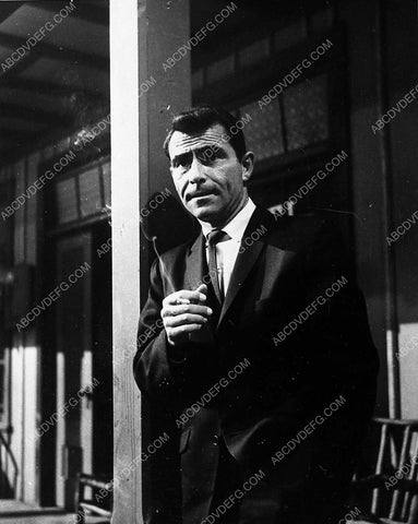 Rod Serling on the sets for TV The Loner 3486-30