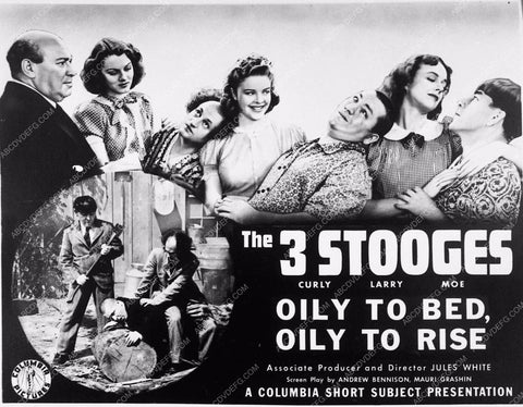 Moe Larry and Curly The Three Stooges Oily To Bed Oily To Rise 3506-12