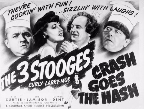 Moe Larry and Curly The Three Stooges Crash Goes The Hash 3506-16