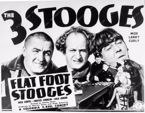 Moe Larry and Curly The Three Stooges Flat Footed Stooges 3506-23
