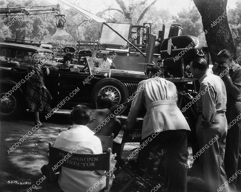 Ann Sothern cast and crew automobile shoot behind the scenes film Super Sleuth 3517-09