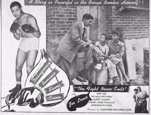 Joe Louis Ruby Dee The Fight Never Ends 3575-36