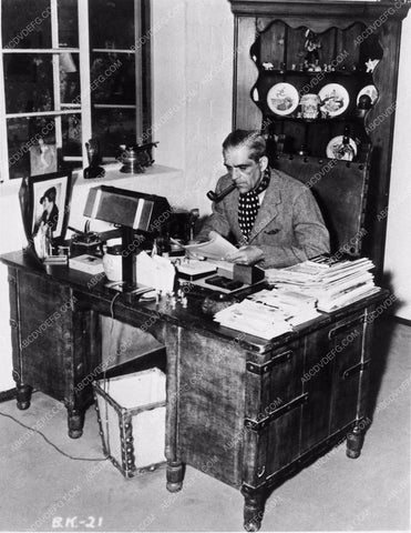 Boris Karloff working at home 3590-27