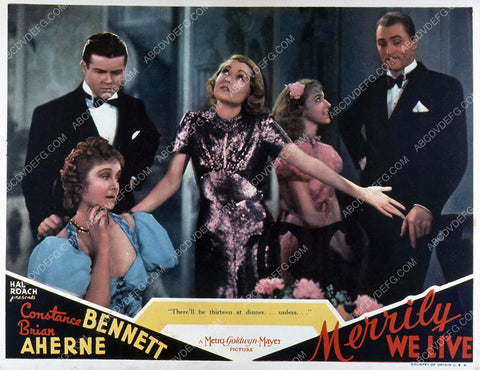 Constance Bennett Brian Aherne film Merrily We Live 35m-781