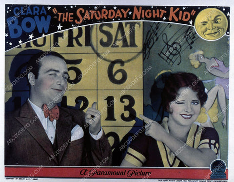 Clara Bow silent film The Saturday Night Kid 35m-986