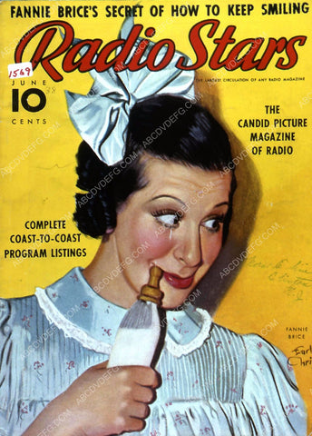 Fanny Brice Radio Stars magazine cover 35m-1027