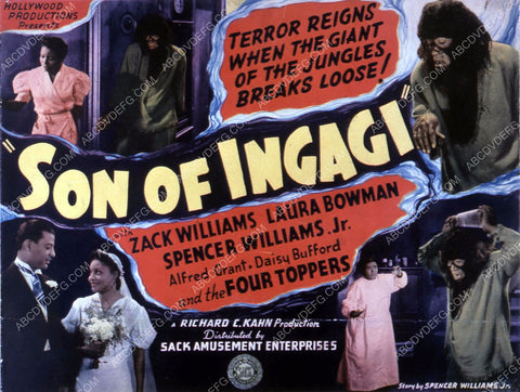 Zack Williams Laura Bowman Spencer Williams all black cast Son of Ingagi 35m-10333