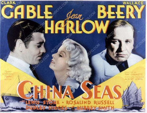Clark Gable Jean Harlow Wallace Beery film China Seas 35m-10343