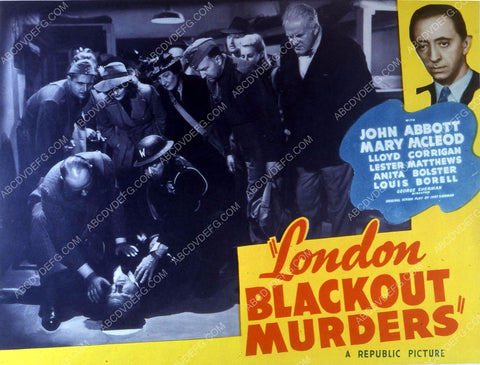 John Abbott Mary McLeod film London Blackout Murders 35m-10346