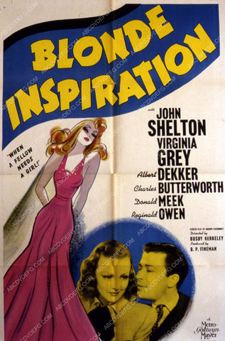 John Shelton Virginia Grey film Blonde Inspiration 35m-10348