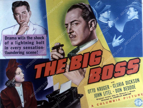 Otto Kruger Gloria Dickson John Litel film The Big Boss 35m-10353