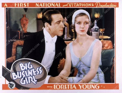 Frank Albertson Loretta Young film Big Business Girl 35m-10412