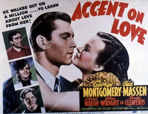 George Montgomery Osa Massen film Accent on Love 35m-10424