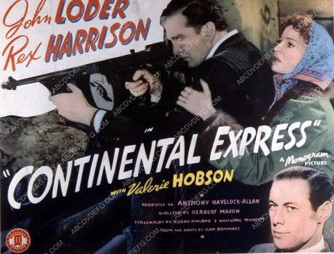 John Loder Rex Harrison Valerie Hobson film Continental Express 35m-10439