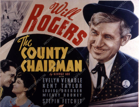 Will Rogers Evelyn Venable film The County Chairman 35m-10448