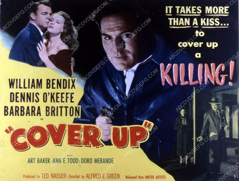 William Bendix Dennis O'Keefe Barbara Britton film noir Cover Up 35m-10482