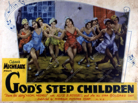 Gloria Press and dancers all black cast Oscar Micheaux film God's Step Children 35m-10500