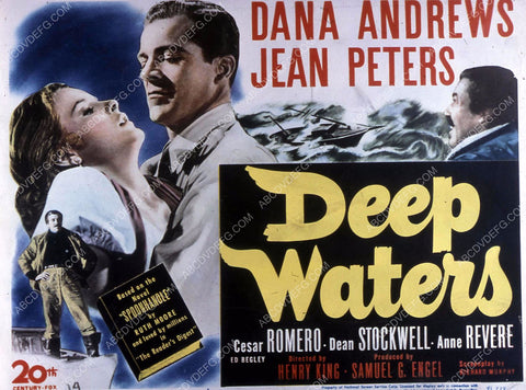 Dana Andrews Jean Peters film Deep Waters 35m-10509