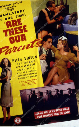 Helen Vinson Lyle Talbot film Are These Our Parents 35m-10557