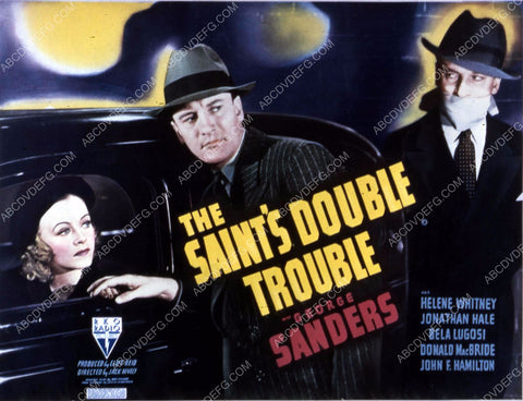 George Sanders Helene Whitney film The Saint's Double Trouble 35m-10562