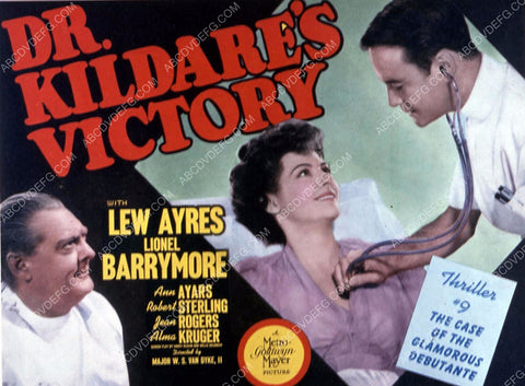 Lew Ayres Lionel Barrymore Ann Ayars film Dr. Kildare's Victory 35m-10579