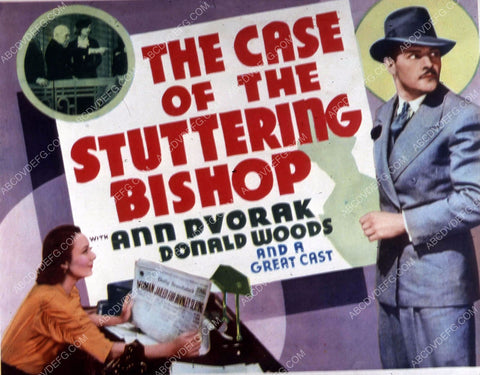 Ann Dvorak Donald Woods film The Case of the Stuttering Bishop 35m-10583