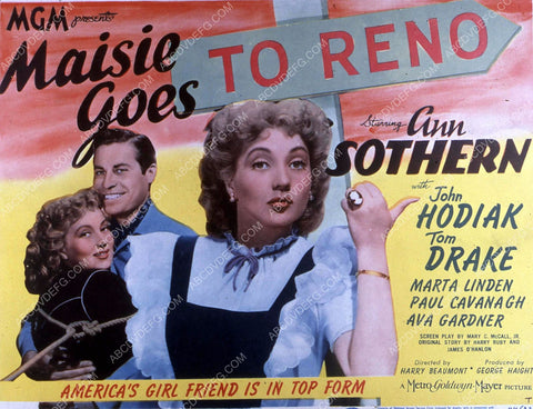 Ann Sothern John Hodiak film Maisie Goes to Reno 35m-10627