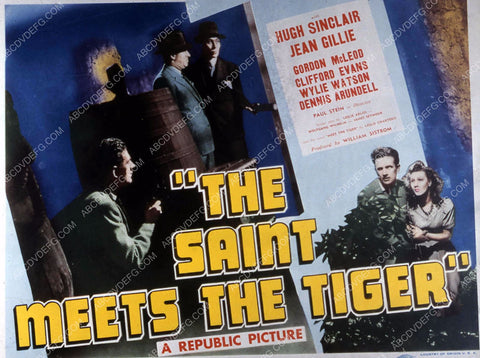 Hugh Sinclair Jean Gillie film The Saint Meets the Tiger 35m-10638