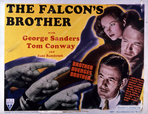 Tom Conway George Sanders Jane Randolph film The Falcon's Brother 35m-10643