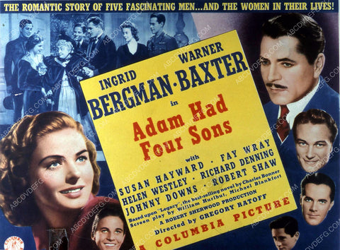 Ingrid Bergman Warner Baxter film Adam Had Four Sons 35m-10652