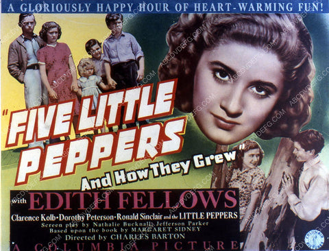 Edith Fellows and cast film Five Little Peppers and How They Grew 35m-10708