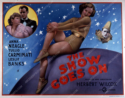 Anna Neagle Tullio Carminati film The Show Goes On 35m-10758