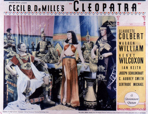 Claudette Colbert Warren William film Cleopatra 35m-10779