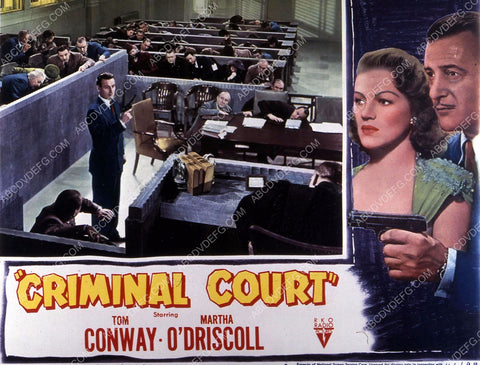 Tom Conway Martha O'Driscoll film Criminal Court 35m-10787