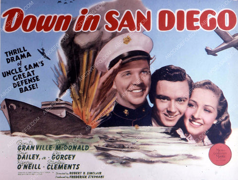 Ray McDonald Bonita Granville film Down in San Diego 35m-10800
