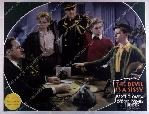 Jackie Cooper Mickey Rooney Freddie Bartholomew The Devil Is a Sissy 35m-10817
