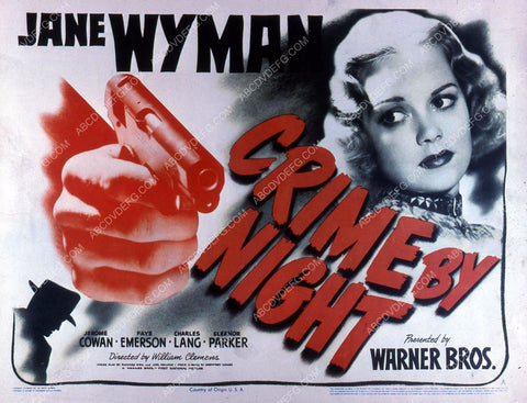 Jane Wyman film Crime By Night 35m-10824