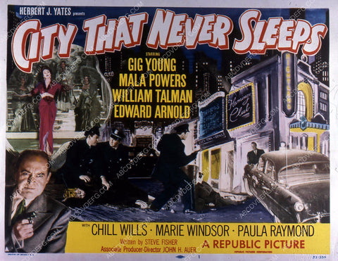 Mala Powers Edward Arnold film noir The City That Never Sleeps 35m-10841