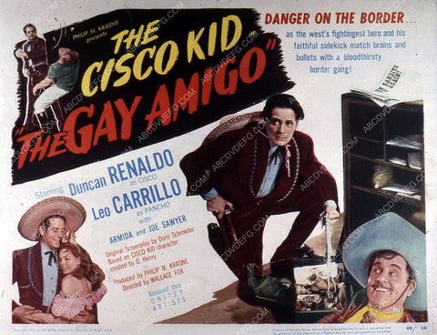 Duncan Renaldo Leo Carrillo Cisco Kid film The Gay Amigo 35m-10843