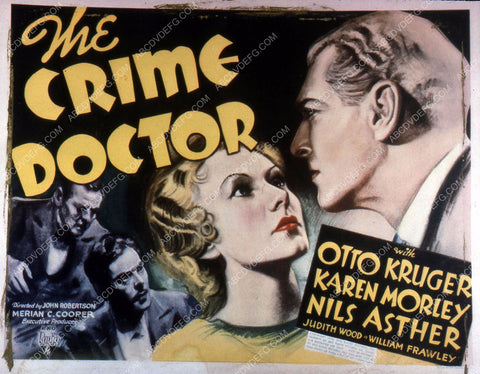Otto Kruger Karen Morley film The Crime Doctor 35m-10860