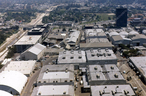 circa 1978 historic Los Angeles Universal City Studios aerial shot 35m-10954