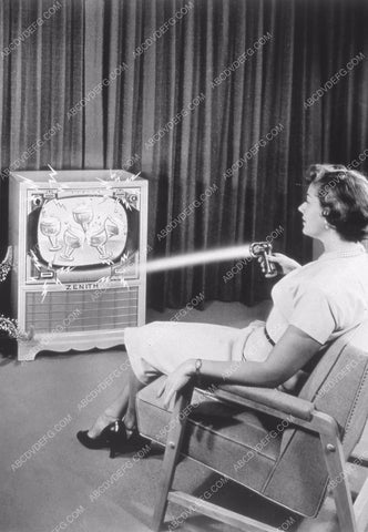 early days of Television TV cool wireless remote control demo 35m-11886