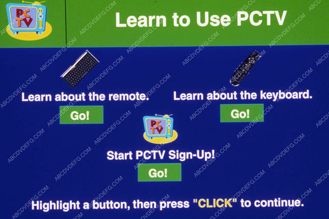 ad promo interactive TV PCTV website tutorial 35m-12606