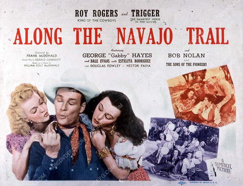 Dale Evand Roy Rogers Estellita film Along the Navajo Trail 35m-14051-2