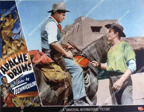 Stephen McNally Willard Parker film Apache Drums 35m-14191