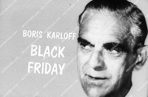 Boris Karloff TV promo film Black Friday 35m-14194